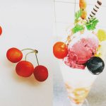 大山珈琲のデザートにはいつも旬のフルーツを使用しています。